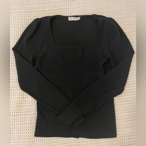 Everlane Black Ribbed long sleeve